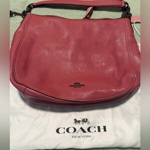 PRE LOVED COACH Chelsea Hobo Crossbody Shoulder Bag Pebble Leather